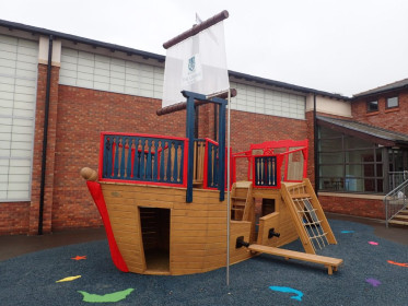 Main View The Grange School Pirate Ship Play Area
