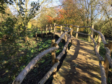 Wooden Boadwalk Play Area Avoncroft Museum Of Historic Buildings