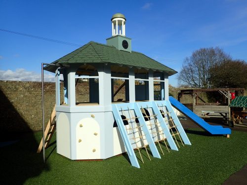 Back View Moss Lane School Godalming Pepperpot Miniature Replica Play Area