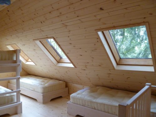 Bed And Windows Pinewood Hideaway Custom Built Bespoke Treehouse Playhouse