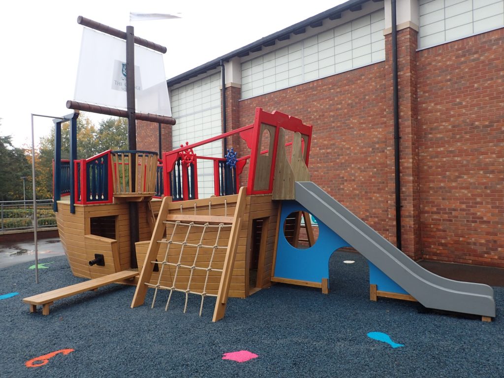 Climbing Net And Slide The Grange School Pirate Ship Play Area