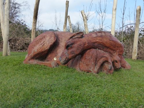 Deer And Fawn Ground Bearing Sculpture Wooden Carving By Flights Of Fantasy Deer And Fawn Ground Bearing Sculpture Wooden Carving By Flights Of Fantasy