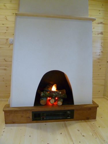 Fireplace Pinewood Hideaway Custom Built Bespoke Treehouse Playhouse