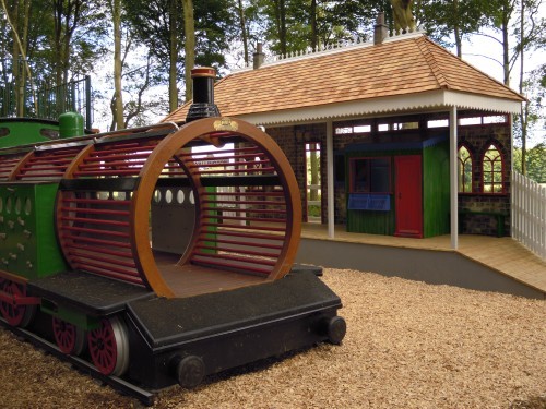 Front Childrens Play Area Replica Gwr Steam Train And Station At Wallington Hall Front Childrens Play Area Replica Gwr Steam Train And Station At Wallington Hall