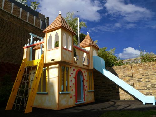 Main View Water Slide Castle Childrens Private Playhouse