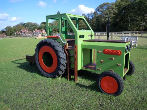 Main View Hatfield Farm Childrens Play Tractor With Slide 1