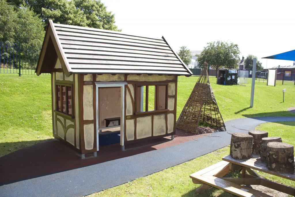 Next To Wigwam St Marys School Miniature Playhouse Play Area By Flights Of Fantasy