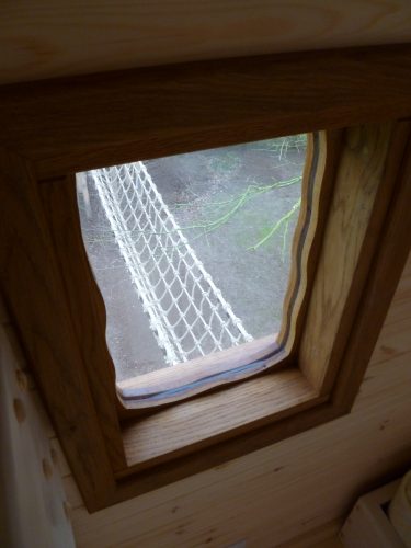 Rope Bridge Through Window Pinewood Hideaway Custom Built Bespoke Treehouse Playhouse