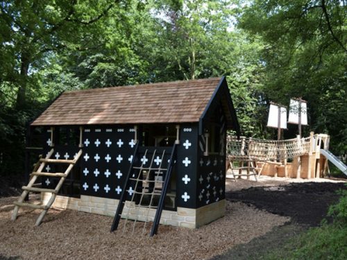 Samlesbury Hall Replica Play Area With Pirate Ship Samlesbury Hall Replica Play Area With Pirate Ship