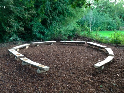 Seating Rustic Split Log Benches Bench By Flights Of Fantasy Arranged In A Circle In Woodland Seating Rustic Split Log Benches Bench By Flights Of Fantasy Arranged In A Circle In Woodland