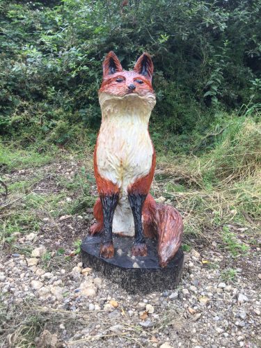 fox carving face fox carving face